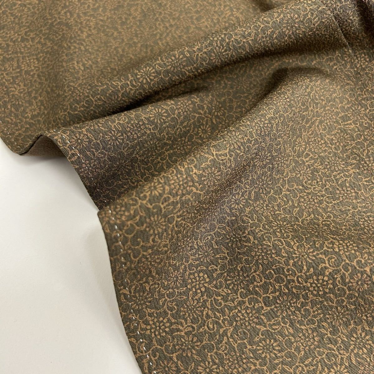 小紋 正絹 細かな染め 花唐草 着物 F-718拍卖