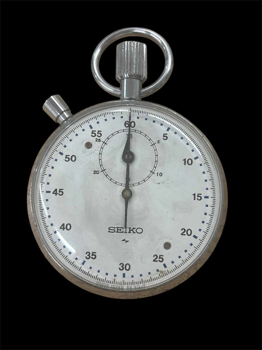 【動作品】SEIKO ストップウォッチ 88-5020 手巻き式 昭和レトロ 精工舎 セイコー スポーツ 工業計測用拍卖