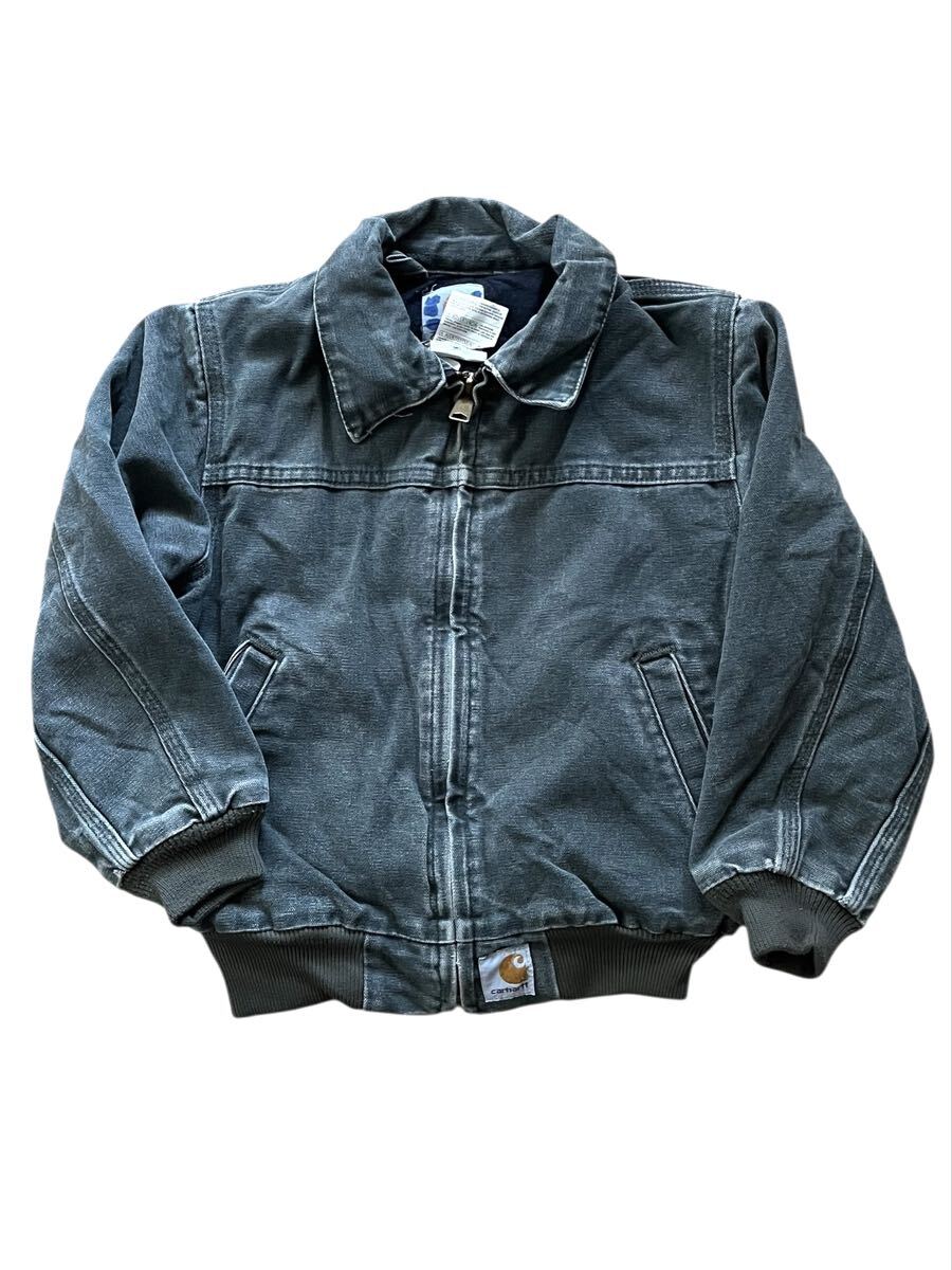 ●●vintage Carhartt カーハート デトロイトジャケット キッズサイズ Y02MOS S フェードブラック●●拍卖
