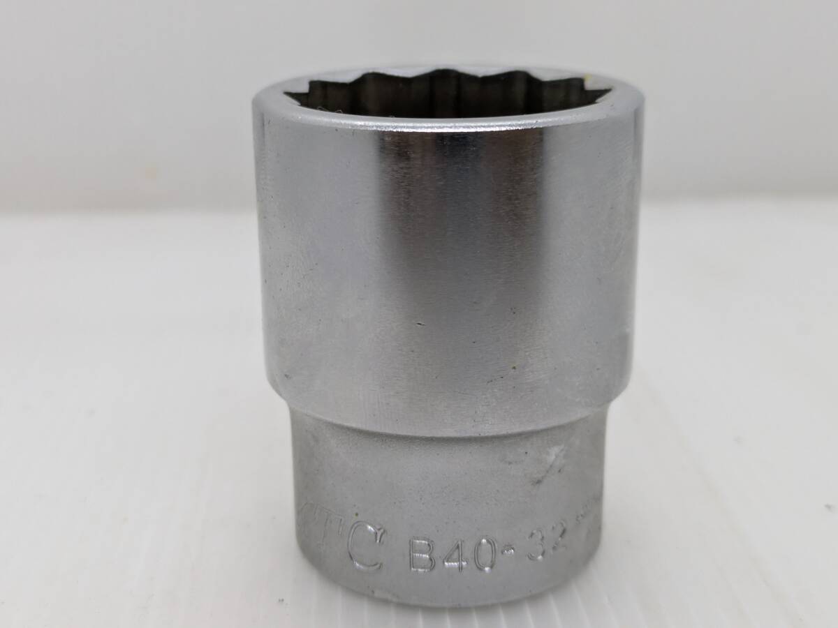 No.1300●ソケットレンチ●B40-32●KTC●12角●32mm●差込角19.2mm拍卖