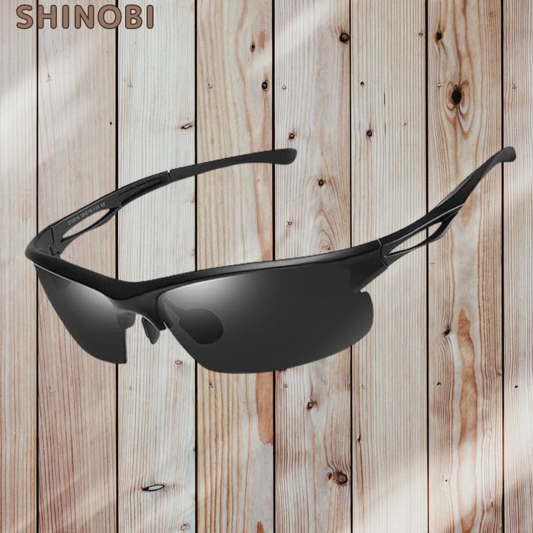 サングラス メンズ スポーツ 超弾性耳掛 フレーム 偏光 uv400 超軽量 抗衝撃 運転/ランニング/野球/ゴルフ/登山/釣り マドブラック拍卖