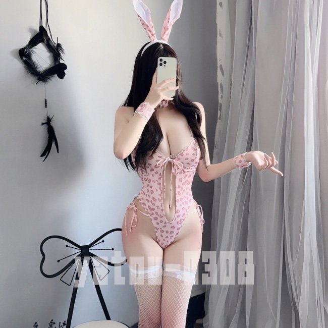 G839 セクシーランジェリー フロント開き ハイレグレオタード オープンクロッチ バニーガール コスプレ衣装 ナイトウエア拍卖
