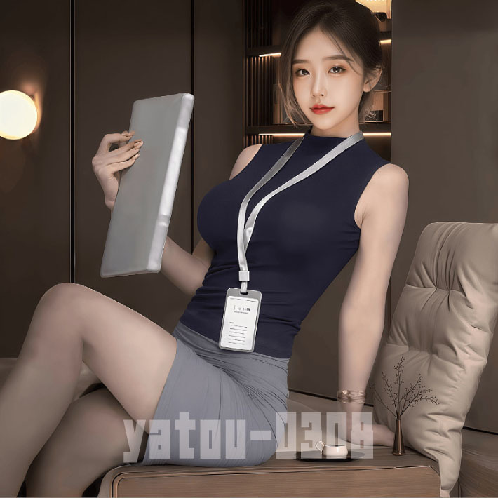 K283 コスプレウェア ノースリーブ ミニスカート 女教師 ネームタグ付 秘書 OL 制服 セクシーランジェリー ナイトウェア拍卖