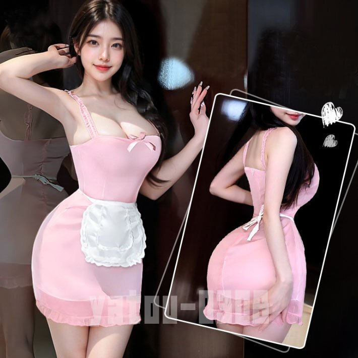 H770A コスプレウェア 誘惑 ミニスカート ワンピース ウェイトレス エプロン メイド服 セクシーランジェリー ナイトウェア拍卖