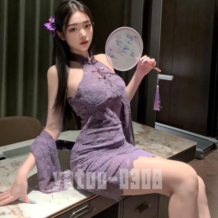 K237 コスプレウェア ミニスカート ホルターネック ワンピース ベビードール レースクイーン セクシーランジェリー ナイトウェア拍卖