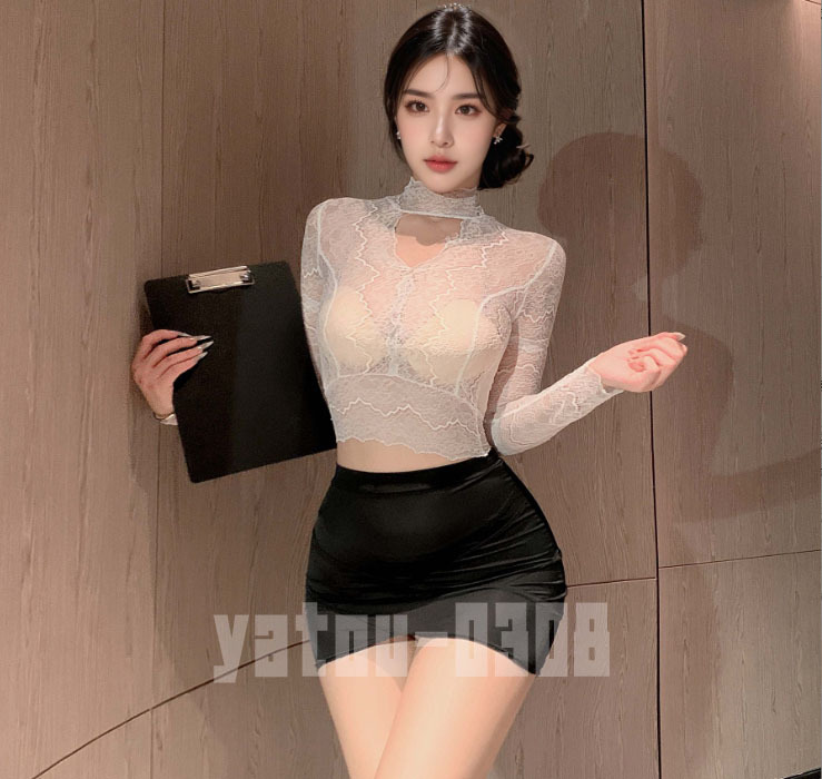 K299 コスプレウェア 透け透けレース トップス ミニスカート 女教師 Tバック 秘書 セクシーランジェリー ナイトウェア拍卖