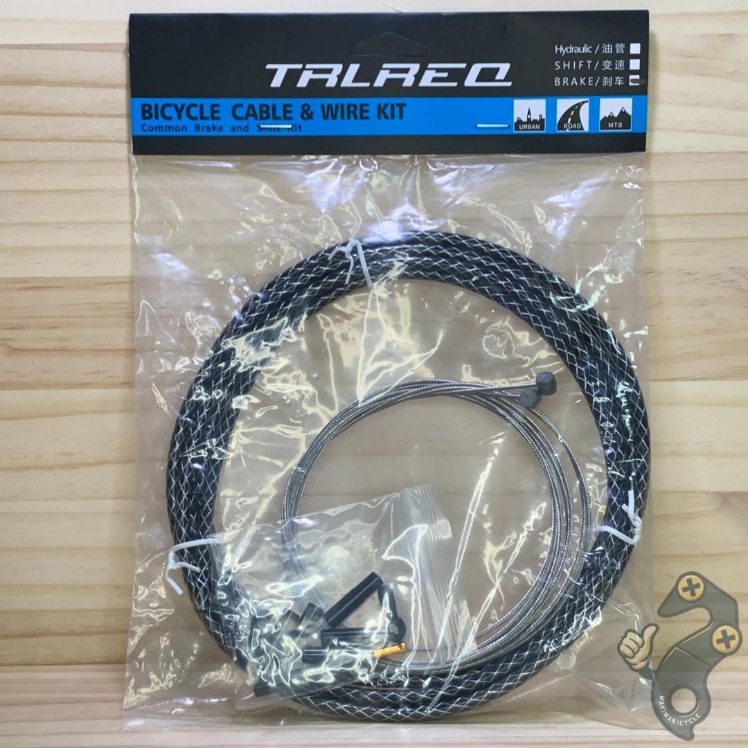【新品】TALAEQ 編組 ブレーキワイヤー2本セット ブラック ステンレス拍卖