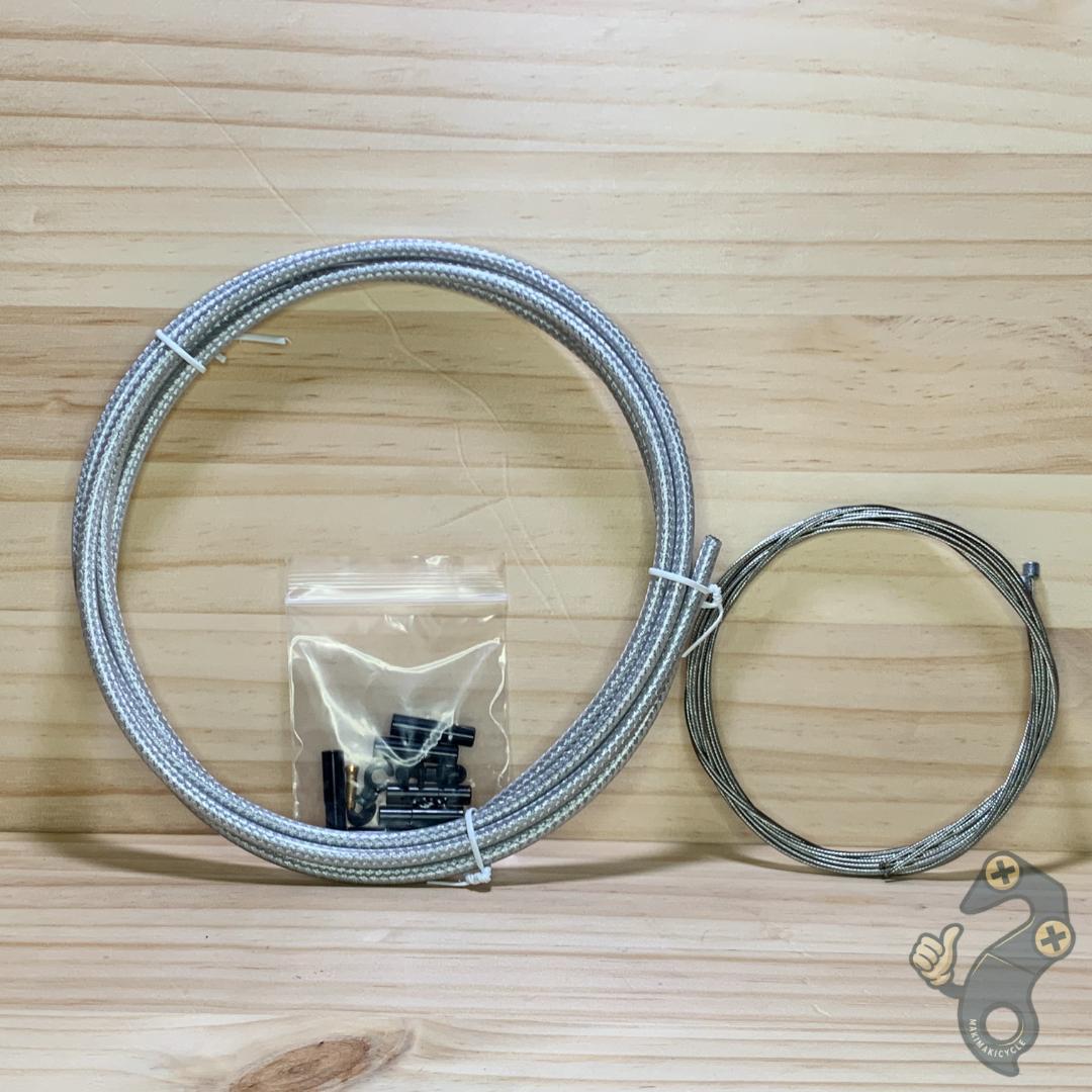 【新品】TALAEQ 編組シフトワイヤーセット シルバー 2本セット拍卖