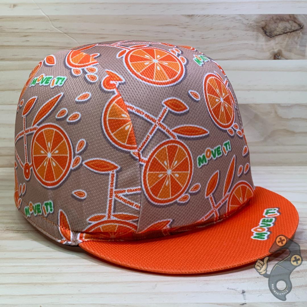【新品】サイクリングキャップ サイクルキャップ ヘルメットの下にも! オレンジ拍卖