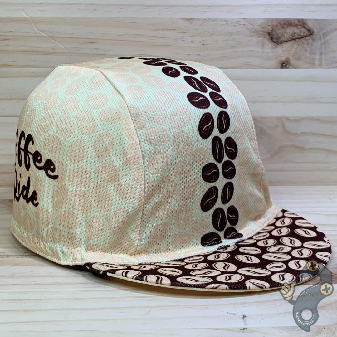 【新品】サイクリングキャップ サイクルキャップ ヘルメットの下にも! コーヒー ベージュ 拍卖