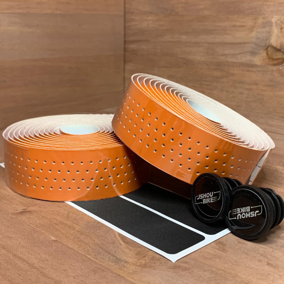 【新品】合皮 バーテープ ロードバイク クラシック オレンジ ドロップハンドル クロスバイク 自転車 マウンテンバイク ママチャリ 拍卖