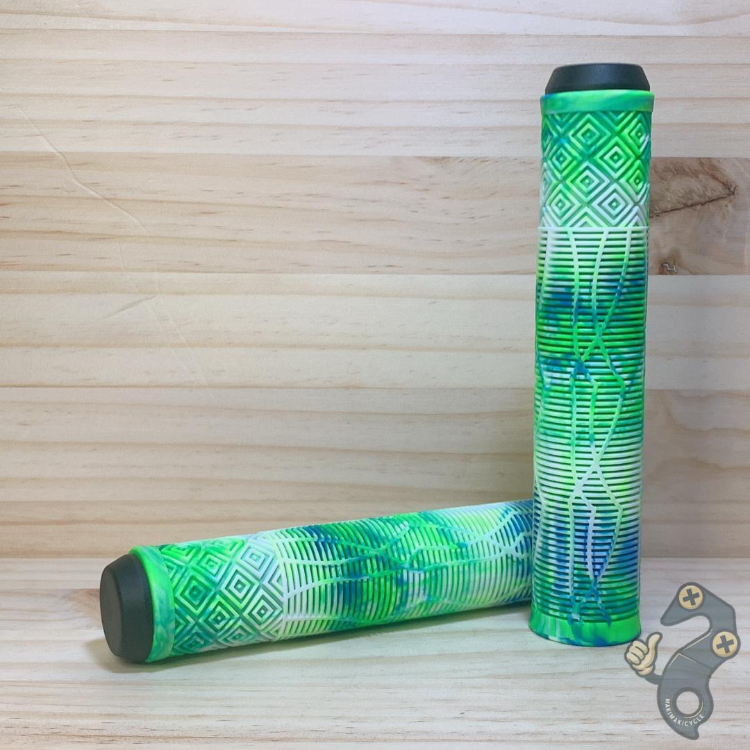 自転車 グリップ 160mm 22.2mm MTB BMXクロスバイク グリーン拍卖