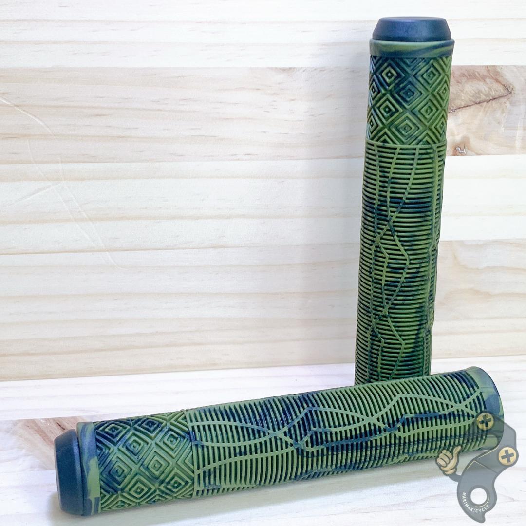 自転車 グリップ 160mm 22.2mm MTB BMXクロスバイク カーキ拍卖