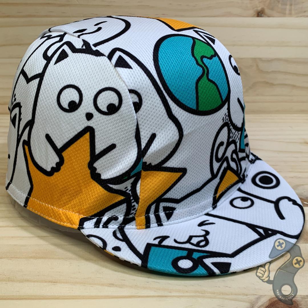 【新品】サイクリングキャップ サイクルキャップ ヘルメットの下にも! ネコ拍卖