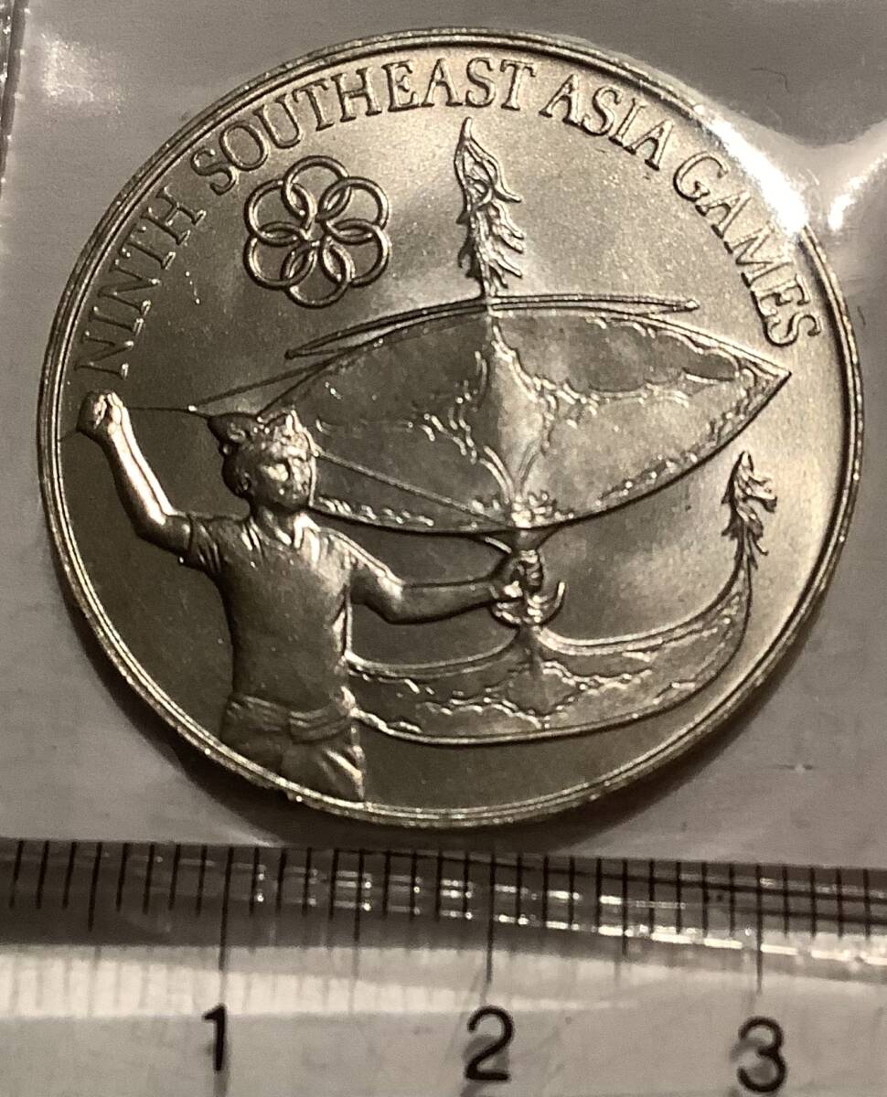 マレーシア 1977年 第9回東南アジア競技公式記念貨 未使用拍卖