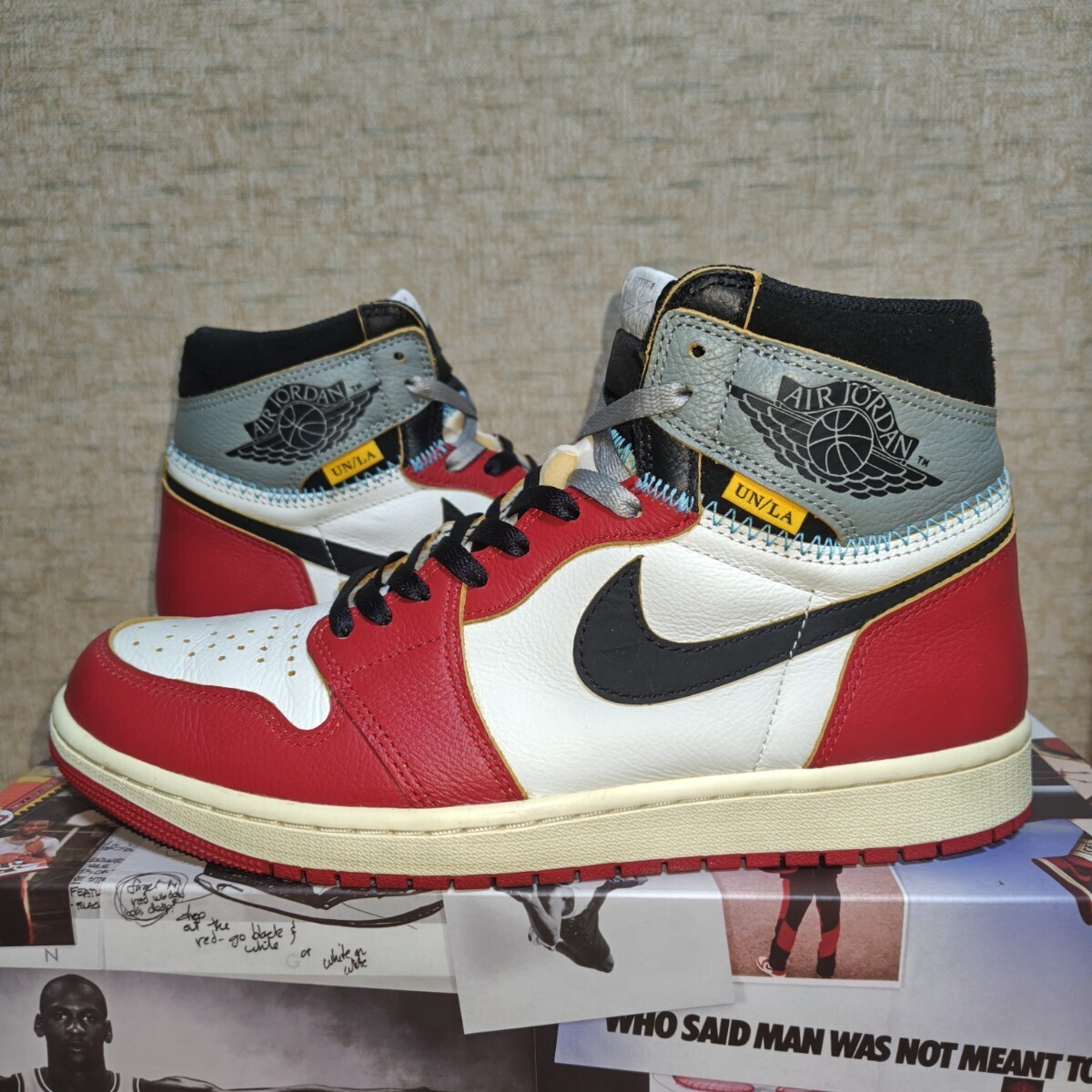 週末クーポン対応 UNION NIKE AIR JORDAN 1 Chicago Shadow 29cm ユニオン エアジョーダン1 シカゴ シャドウ 一度履いたのみの美品 拍卖