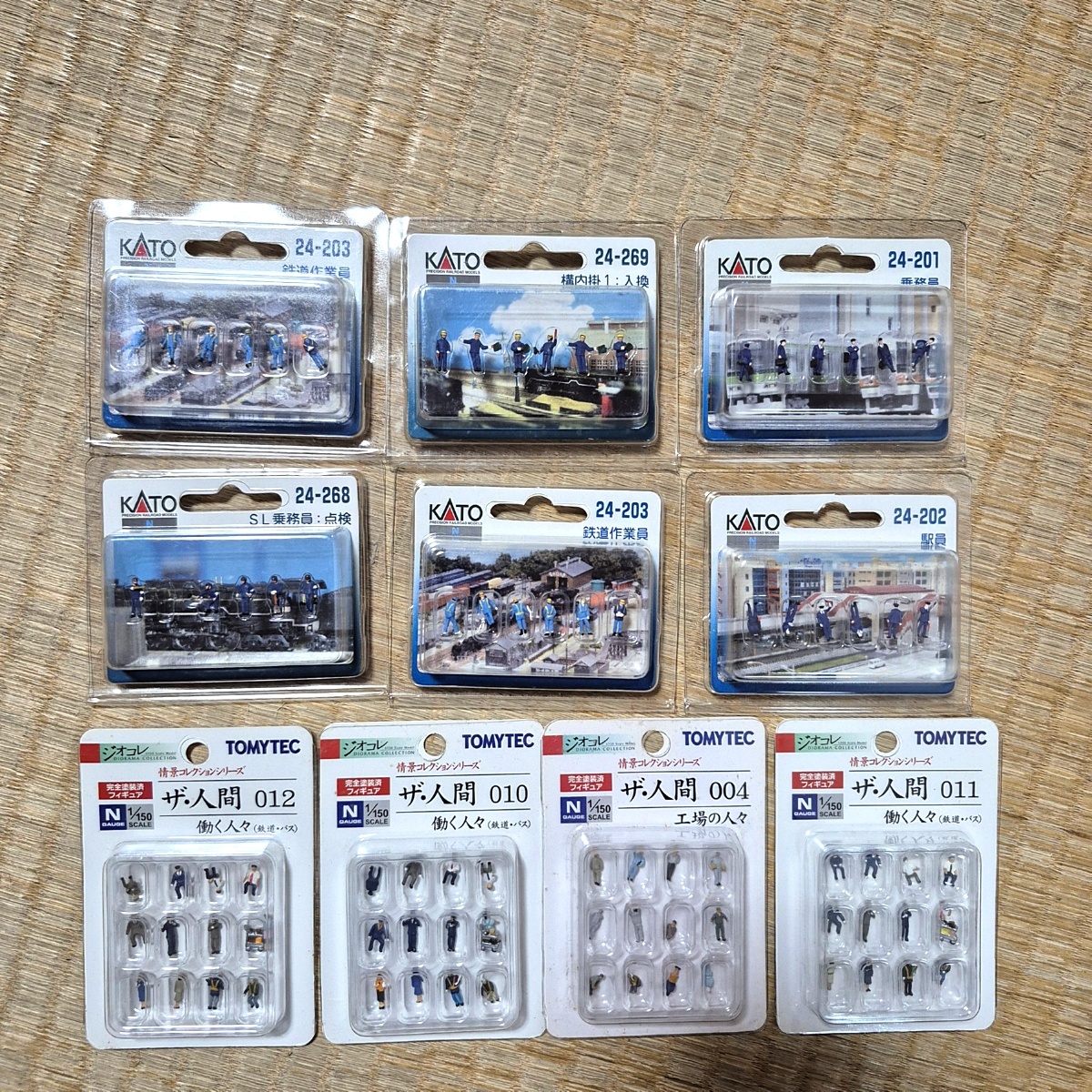 未使用 Nゲージ カトー 鉄道作業員 駅員 乗務員 SL 構内掛 トミーテック ジオコレ ザ・人間 働く人々 工場の人々 60s25-1971拍卖