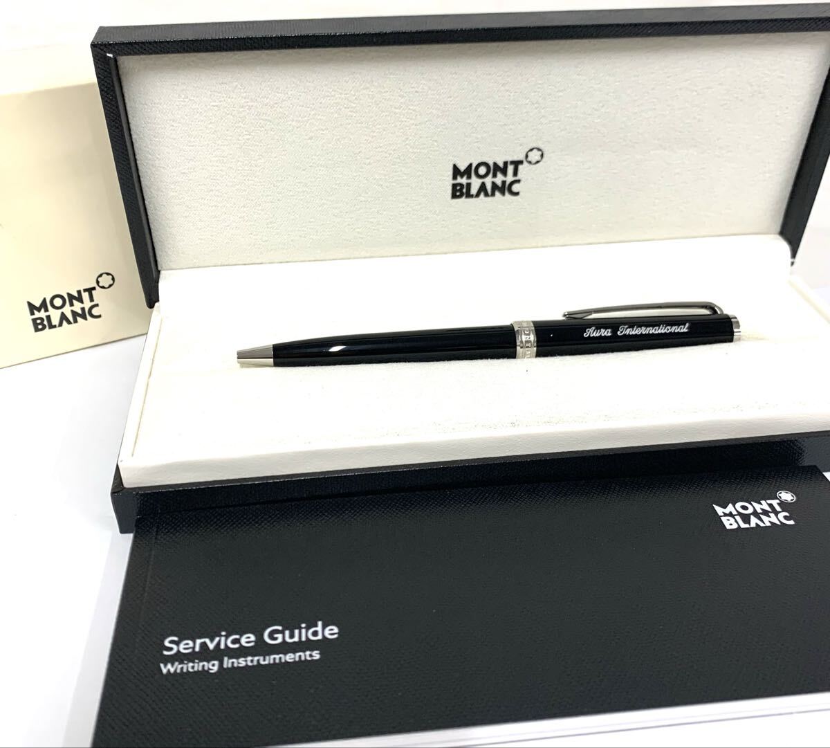 インク有り MONTBLANC ボールペン モンブラン 筆記用具 筆記具 箱 文具 全長約13cm カ4拍卖