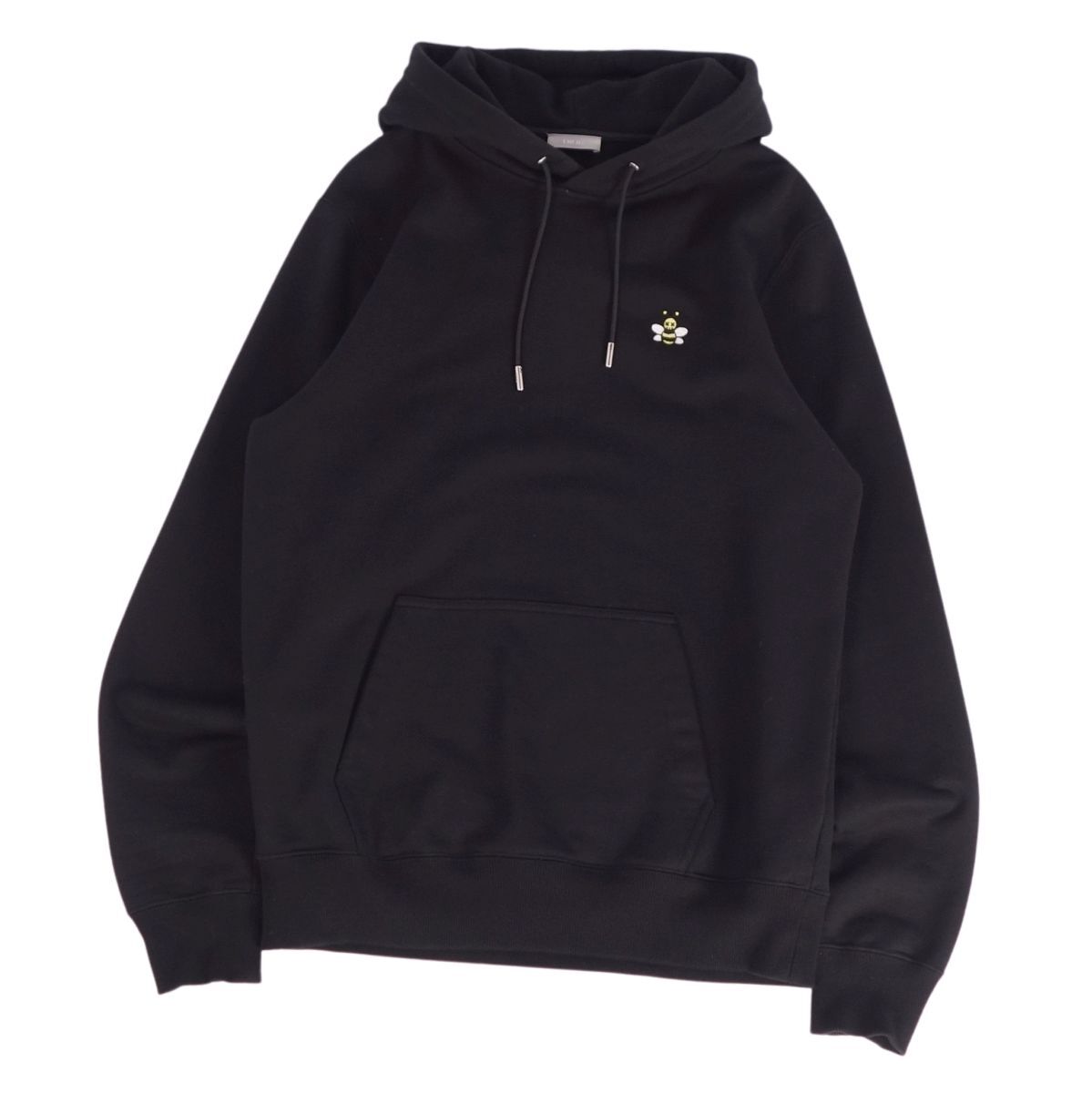美品 ディオールオム カウズ DIOR HOMME KAWS パーカー 2019 フーディー スウェット Bee刺繍 コットン メンズ Lブラック ce09oe-rm20e33483拍卖