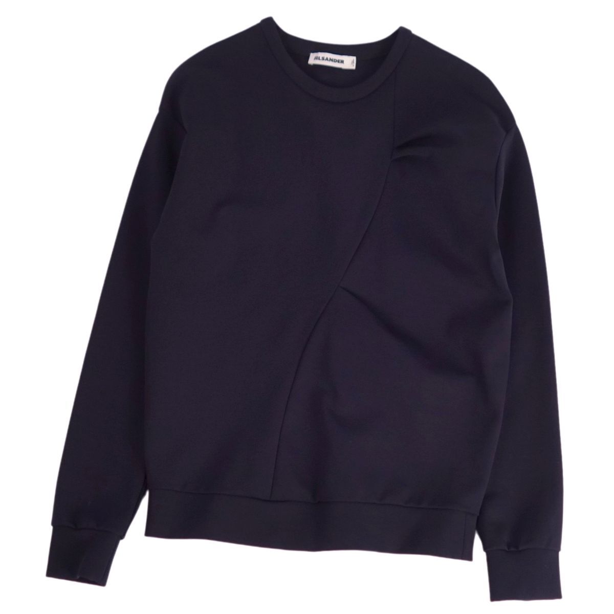 美品 ジルサンダー JIL SANDER ウール スウェット 長袖 ウールジャージートップス レディース 34(S相当) ネイビー ce10od-rm08e33933拍卖