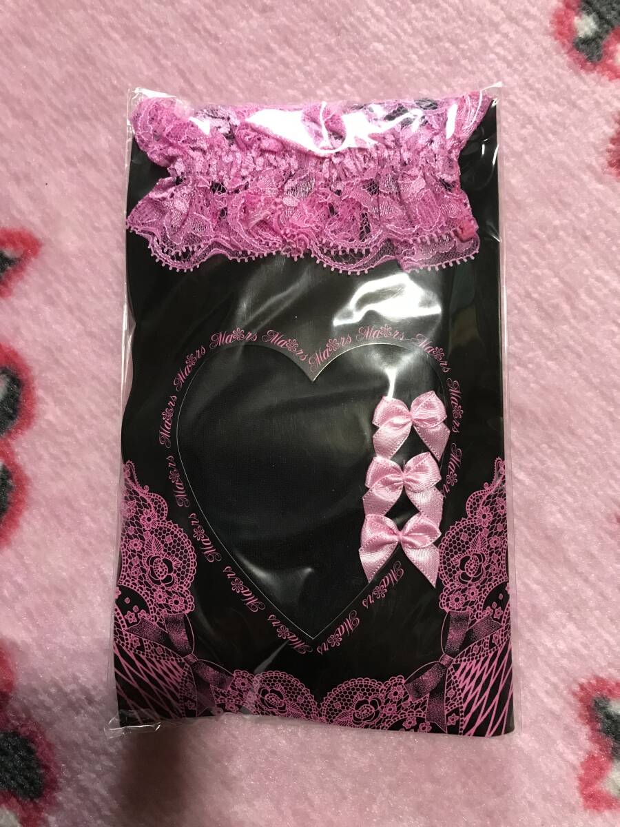 ★新品未開封★MA*RS マーズ MARS★ピンクレース&3連リボン付きニーハイソックス★希少 レア拍卖