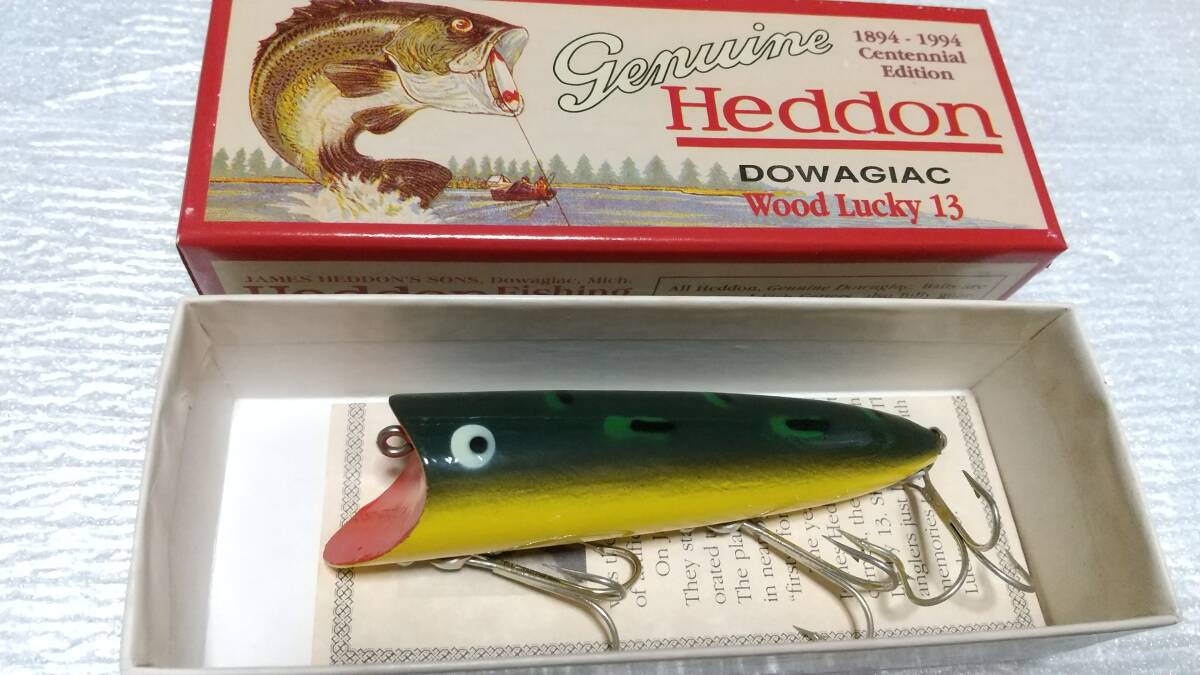 WOOD ラッキー13 BF LUCKY-13 ウッド DOWAGIAC へドン heddon トップ TOP HEDDON スミス フロッグ OFT 新品購入未使用品 LUCKY13拍卖