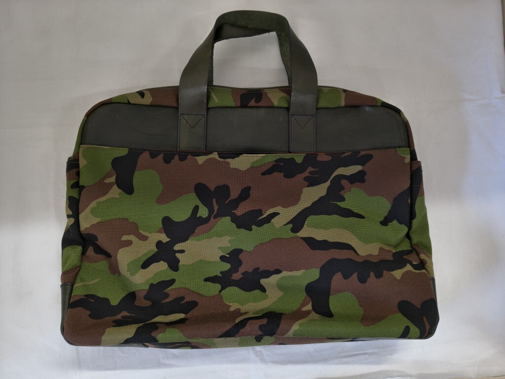 【菊水-723】(KB) SAZABY サザビー カモフラージュ柄 ブリーフケース/(S)拍卖