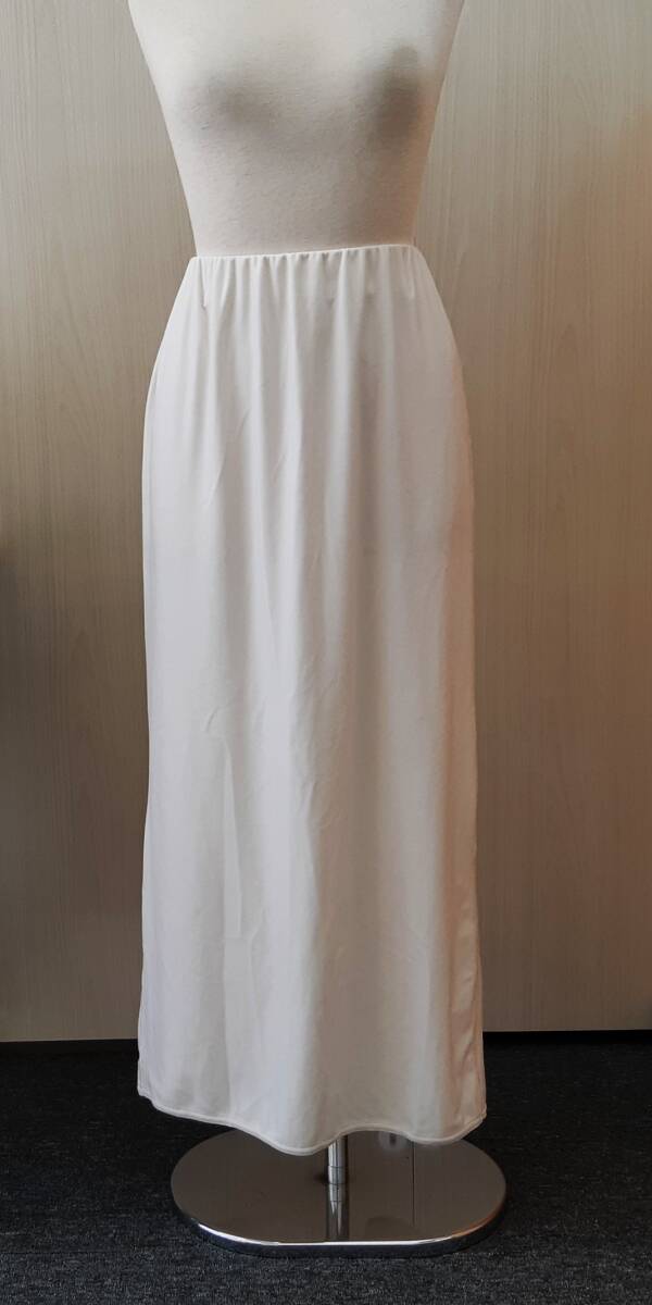 【菊水-578】サロン アダム エ ロペ SALON adam et rope/ベロア ペンシル ロングスカート/Fサイズ/ホワイト/ウエストゴム(SK) 拍卖