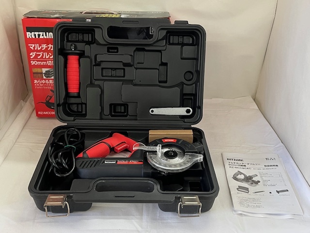 【菊水-666】(KB) RETZLINK マルチカッター ダブルソー 90㎜切断機 RZ-MCC90AC/(S)拍卖