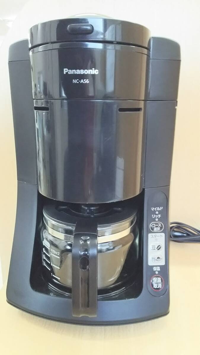 【菊水-620】(KH)Panasonic/パナソニック/NC-A56/コーヒーメーカー/ドリップ式/通電のみ確認/2016年製/本体のみ(yu)拍卖