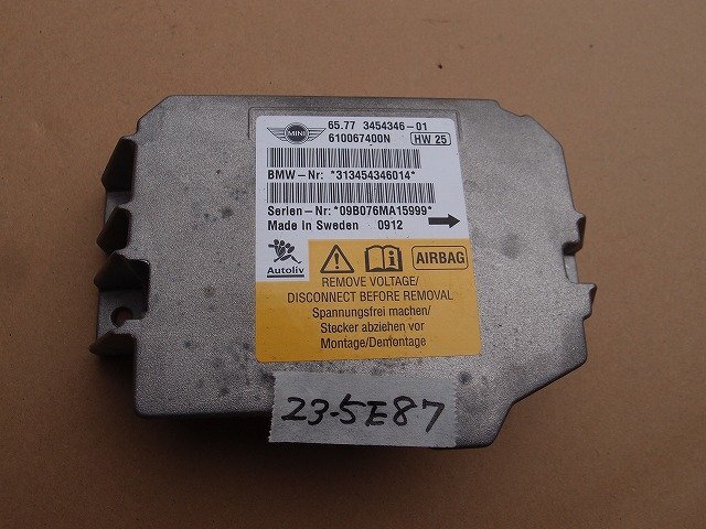 ☆ BMW MINI ミニ クーパー MM16 H21年 エアバッグ コンピューター 65.77 3454346-01 23-5E87拍卖