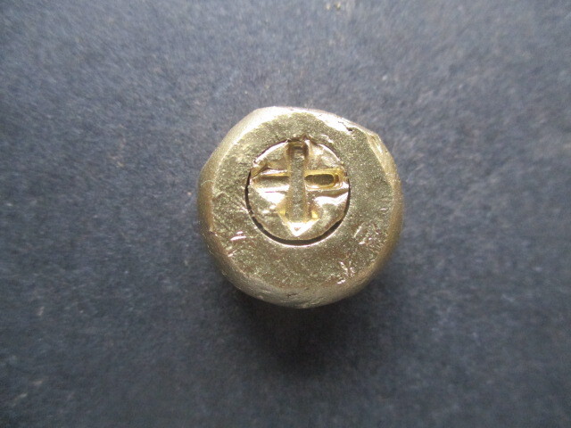 古薩摩金(古菱刈露金) 藩主島津家家紋 刻印「蛍」 量目約23.3g拍卖