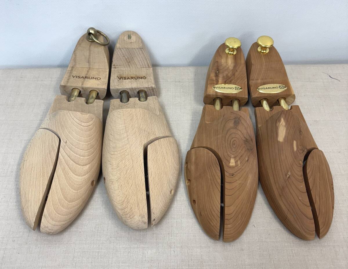 M1458/VISARUNO ビサルノ 木製 シューキーパー シューツリー 41 42 サイズ/メンズ 靴用品 型崩れ防止 シワ伸ばし シューズ シューケア拍卖