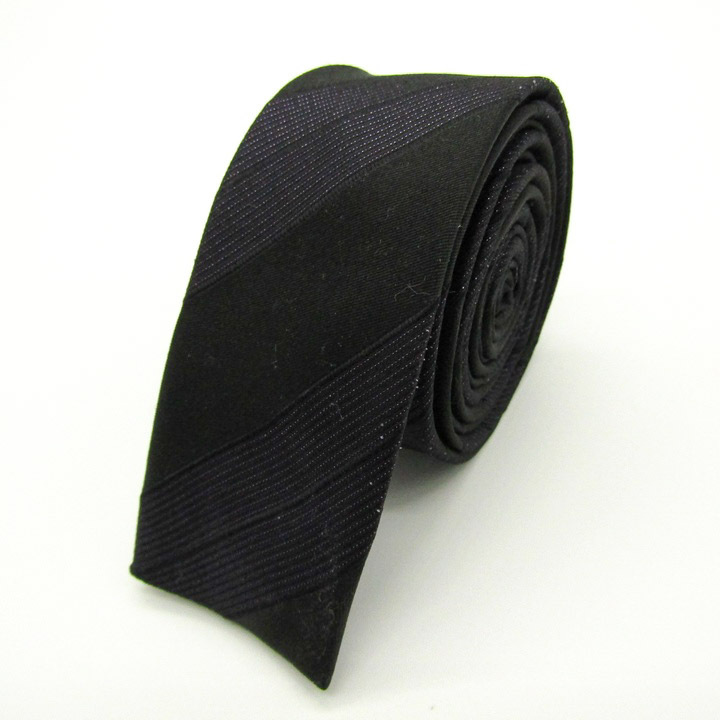 タケオキクチ ブランド ネクタイ スクエアタイ ストライプ柄 シルク PO メンズ ブラック TAKEOKIKUCHI拍卖