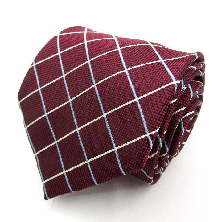 シンプルフレーズクラバット ブランド ネクタイ チェック柄 格子柄 シルク PO メンズ レッド SIMPLE PHRASE CRAVAT拍卖