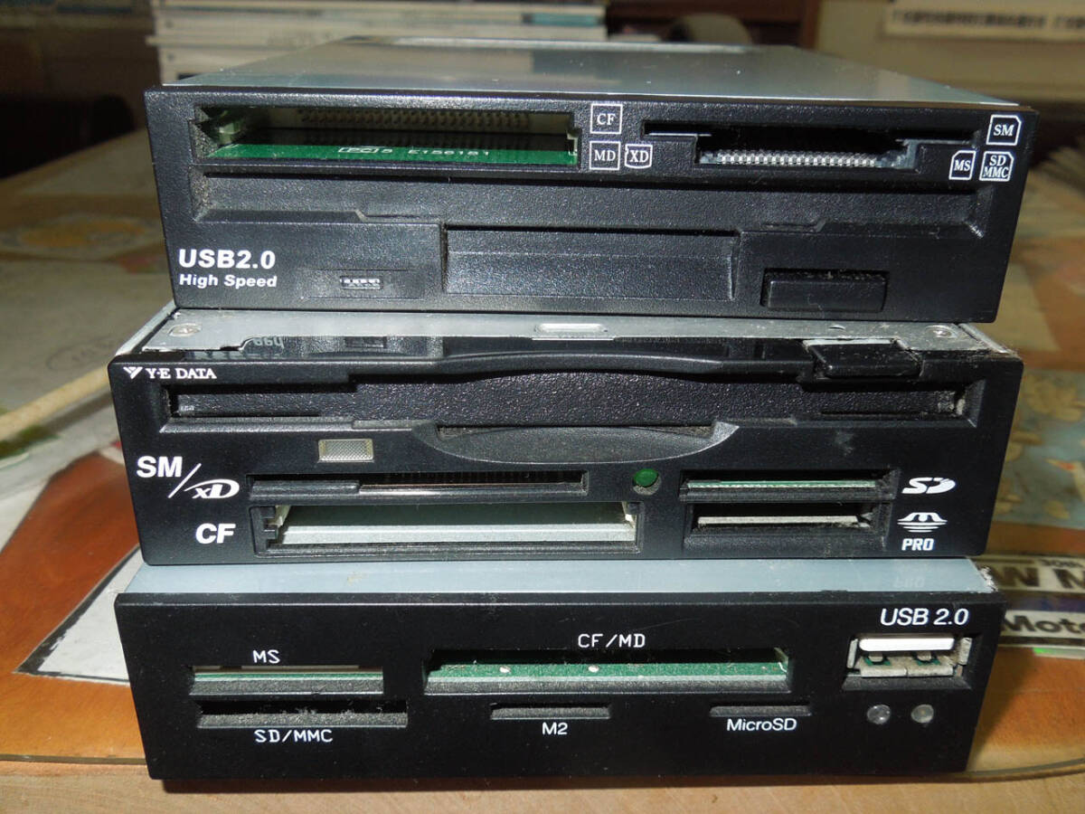 USB2.0 カードリーダー/カードライター 3.5インチ 内蔵 3台拍卖