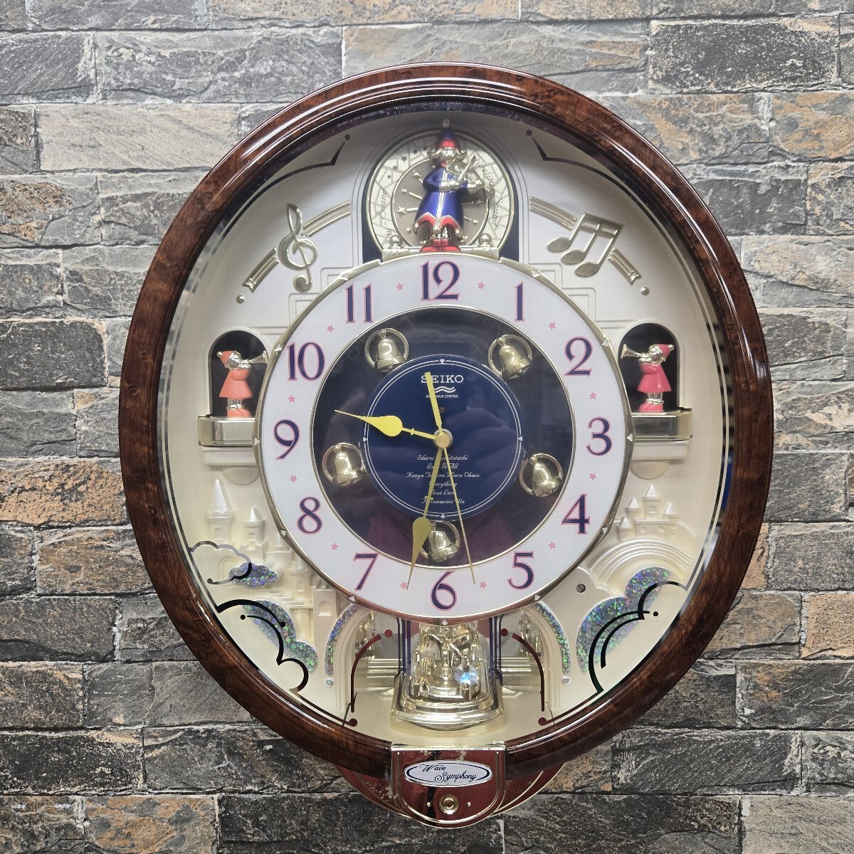 ♪♪5i028-1 SEIKO セイコー 掛け時計 RE910B からくり時計 電波時計 クオーツクロック ♪♪拍卖