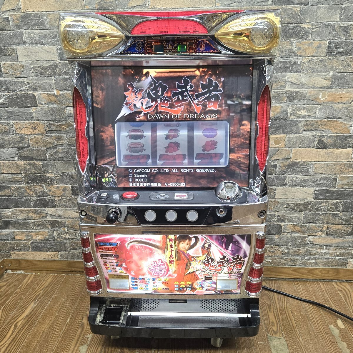 ♪♪5i178-12 ロデオ パチスロ実機 柳生十兵衛 茜 DAWN OF DREAMS 新鬼武者Z 100V パチンコ スロット 本体・設定キーなし ジャンク♪♪拍卖