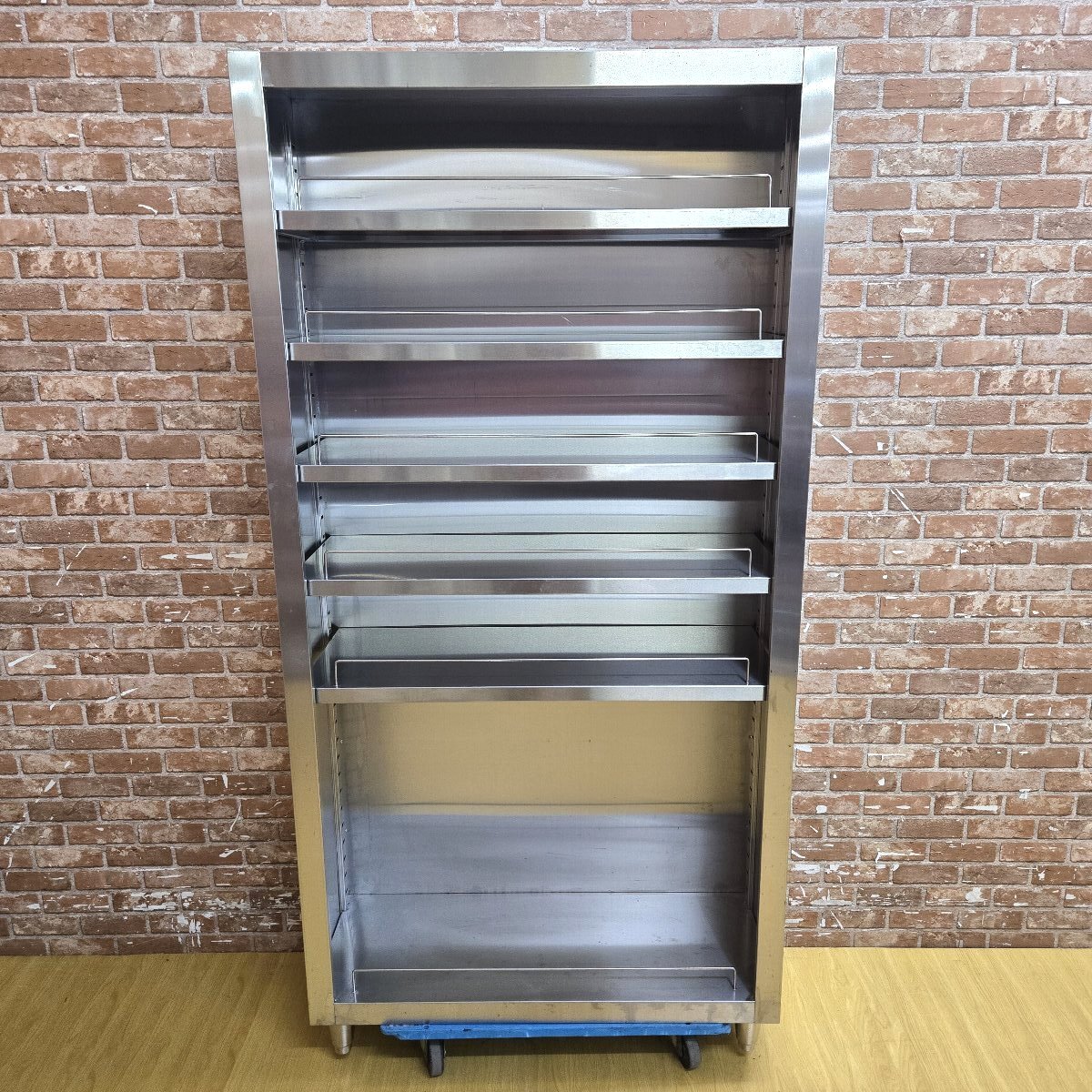 ★☆*5i091 シンプルモダン オールステンレス 収納棚 落下防止バー付 W900×D350×H1800 ステン棚 ステンレスラック 業務用 ☆★拍卖