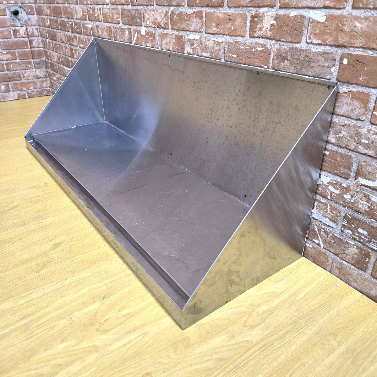 ◆◇***5e067-1 ステンレス 三角棚 吊り棚 壁掛け W1100×D350×H400 業務用 キッチン 厨房 飲食店◇◆拍卖