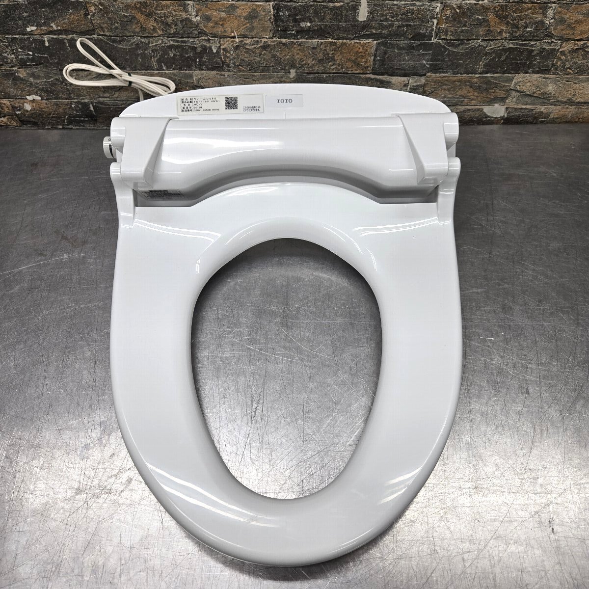 ♪♪5g131-1 TOTO ウォームレットS TCF116P 2018年製 100V 便座 蓋なし仕様 トイレ 動作保証品♪♪♪拍卖