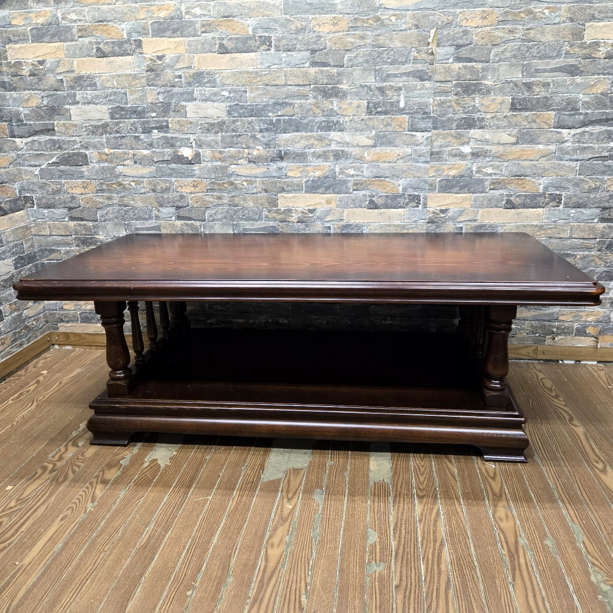 ◆◇5i206 karimoku カリモク コロニアル センターテーブル ローテーブル W1350×D650×H390 リビング オールドカリモク お洒落♪◇◆拍卖