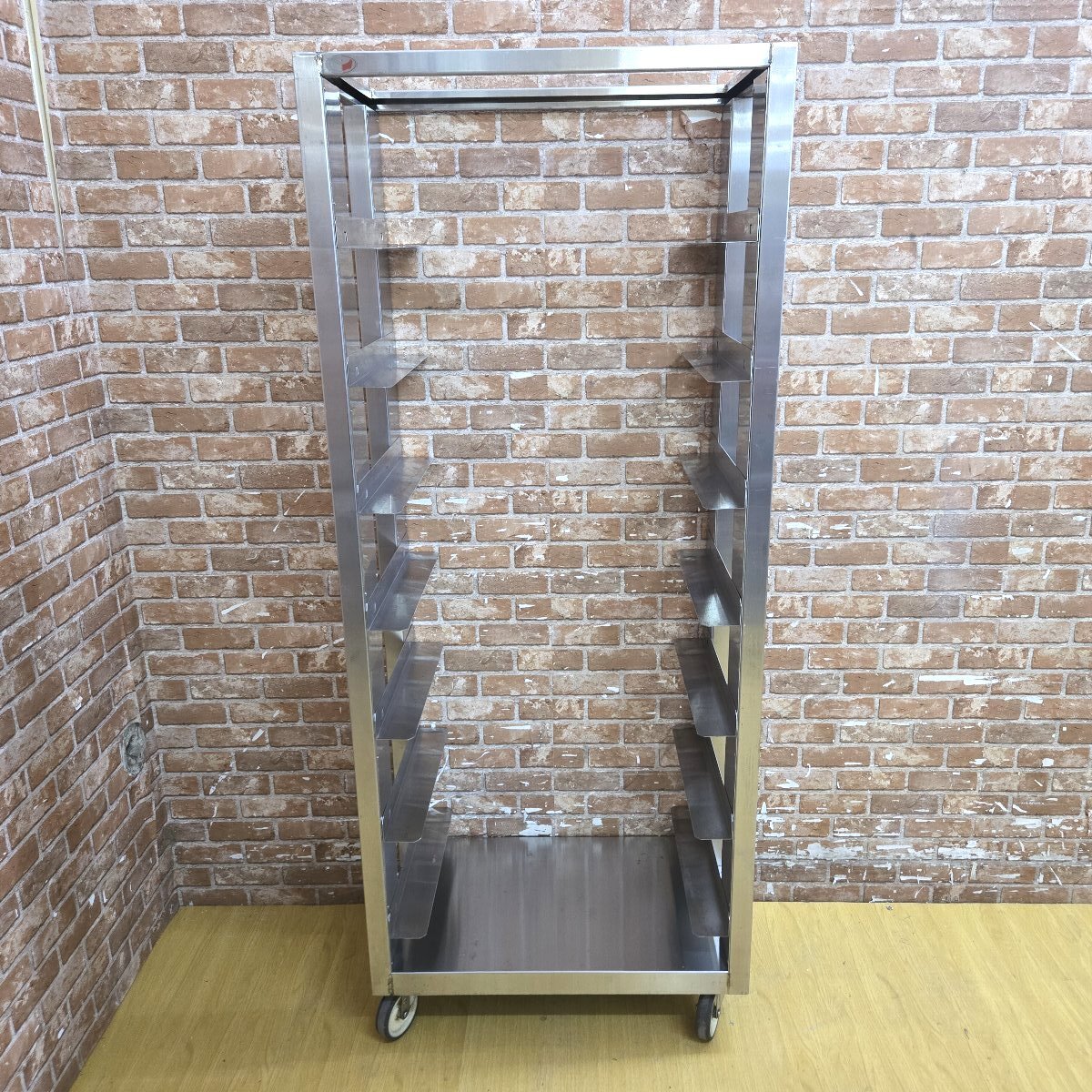 ★☆*25R148 ステンレス パンラック トレイラック ホテルパン ラックカート 業務用 キャスター付☆★拍卖