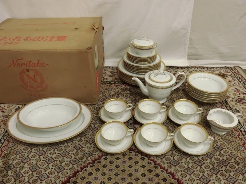 L0669 Noritake ノリタケ RICHMOND リッチモンド 一式 6組 カップアンドソーサー スープ皿 小皿 陶芸 紙箱拍卖