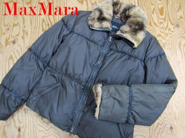 ★マックスマーラ MaxMara★レディース 襟ファー ダウンジャケット ブラウン★R71012060A拍卖