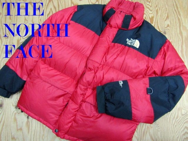 ★ノースフェイス NORTHFACE★90sヴィンテージ ゴアドライロフト バルトロダウンジャケット レッド×ブラック★R71026043A拍卖