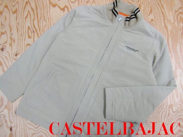 ★カステルバジャック CASTELBAJAC★メンズ バック刺繍入り 裏起毛 ナイロンジップジャケット★R71026038A拍卖