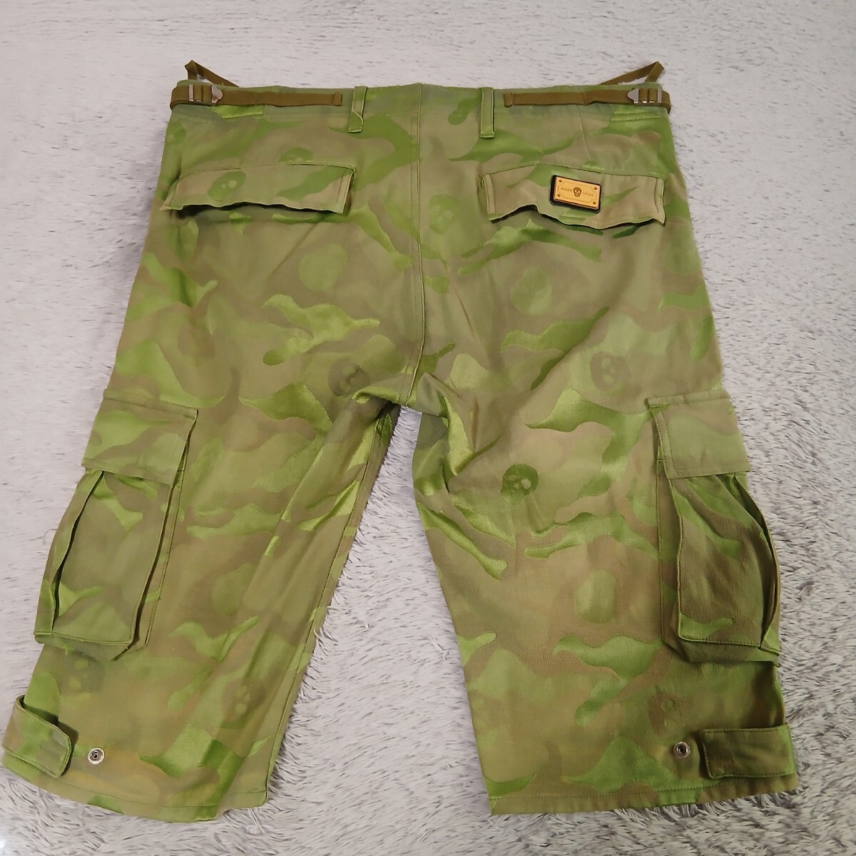 MARK&LONA マークアンドロナ ショートパンツ ハーフパンツ カーゴショーツ ショーツ スカル柄 迷彩柄 カモフラ柄 M 拍卖