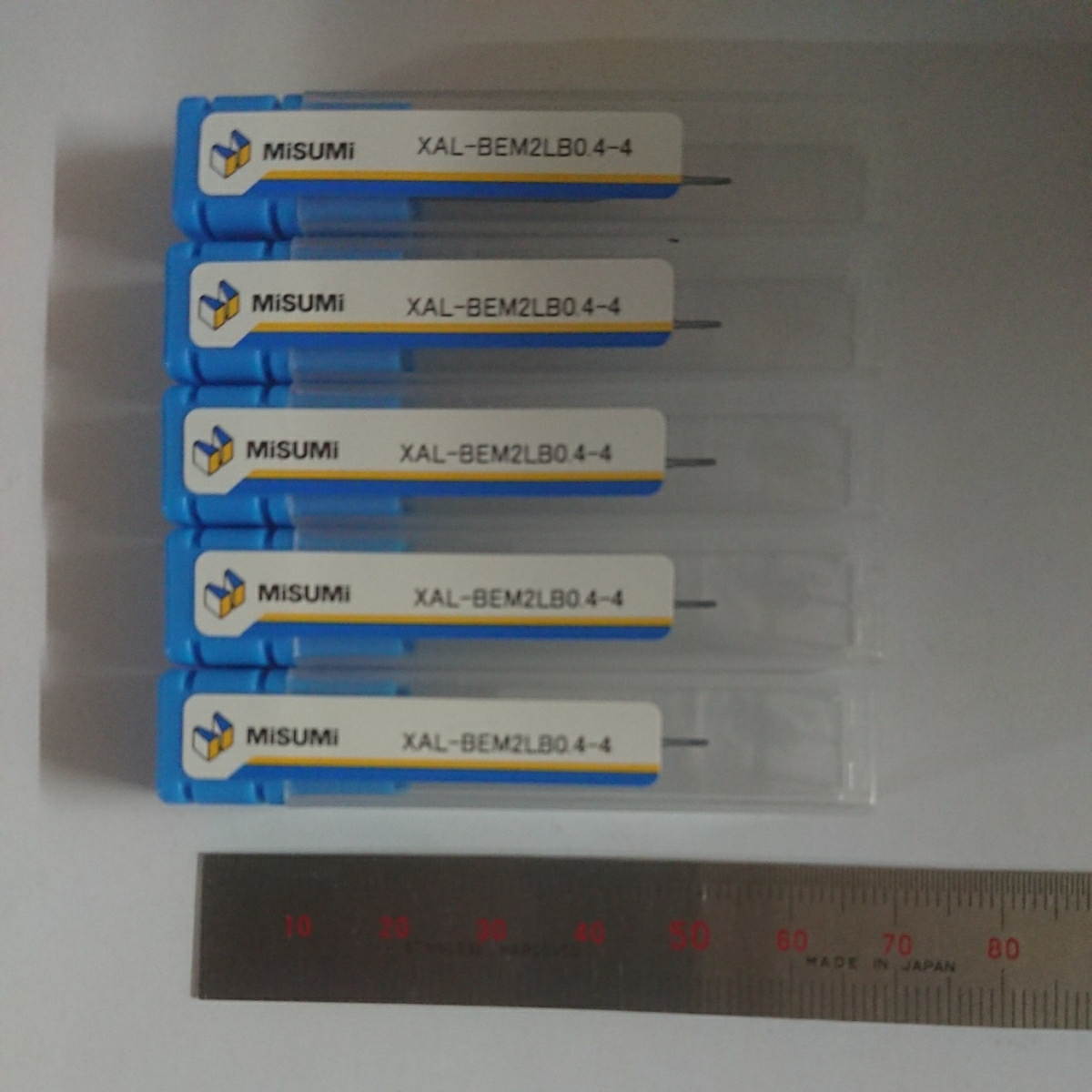 新品 超硬 ボールエンドミル R0.4 首下4mm 5本セット misimi ミスミ製拍卖