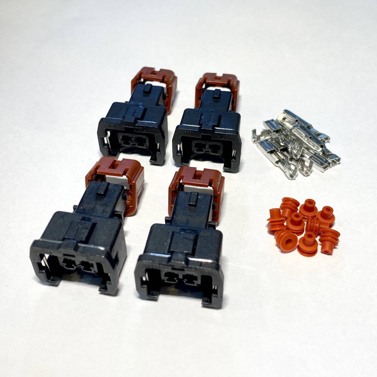 日産 インジェクター カプラー コネクター 4個セット BNR32 BCNR33 BNR34 260RS RB26 EV1 DENSO 角型 RB26DETT ニスモ拍卖